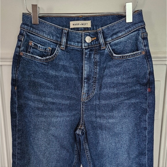 Warp + Weft MAB Slim Straight Side Slit Jeans 26 High Waisted - Picture 4 of 12